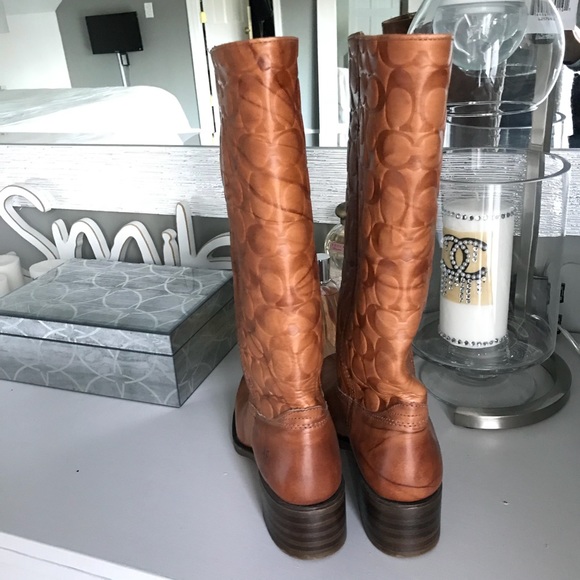 RARE FRYE X COACH LIMITED EDITION CAMPUS BOOTS 6 - Picture 4 of 8